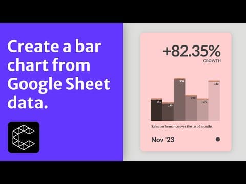 Visualise data from Google Sheets in Cavalry