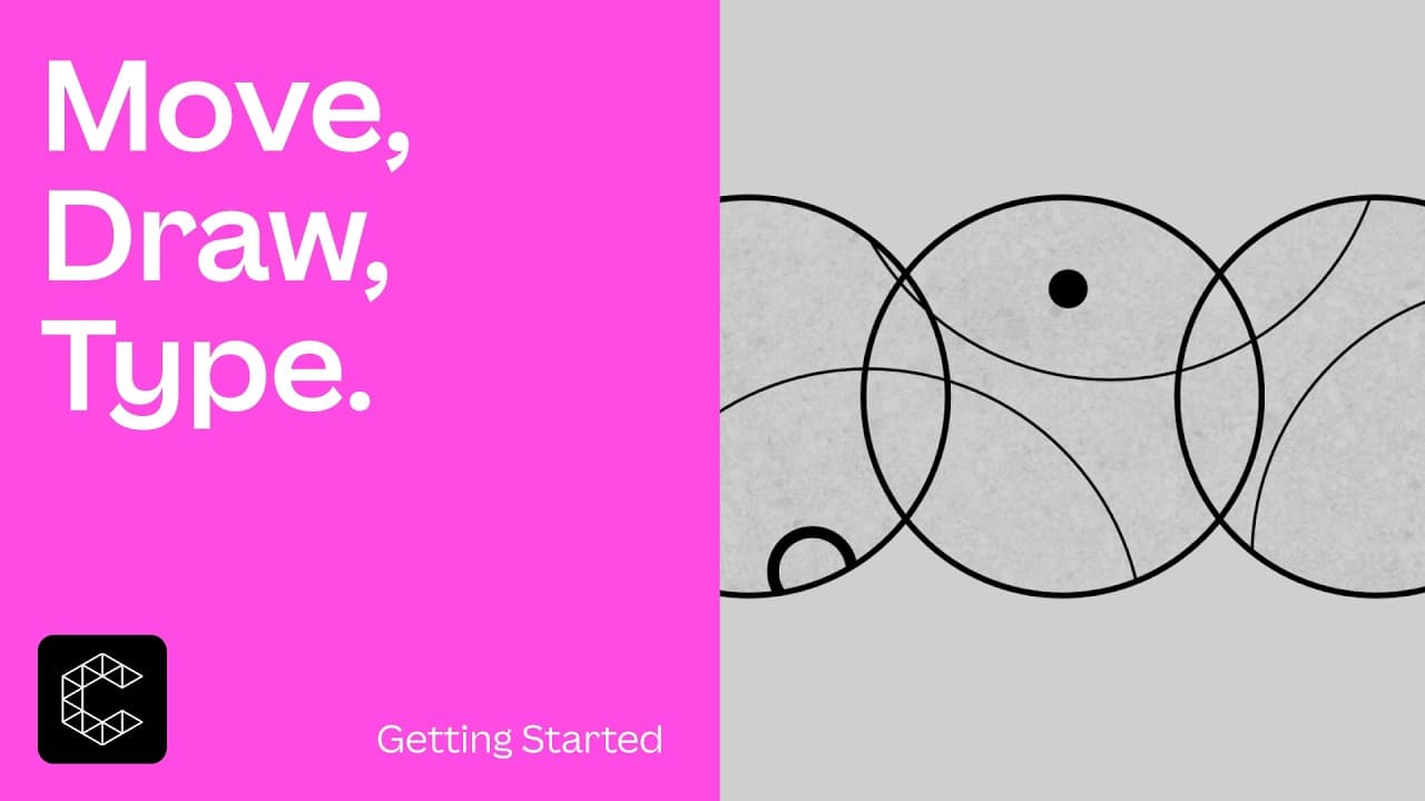 Getting Started | Move, Draw, Type in Cavalry.